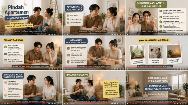 7 Cara Jitu Pindahan Apartemen Bersama Pasangan agar Tak Berantem