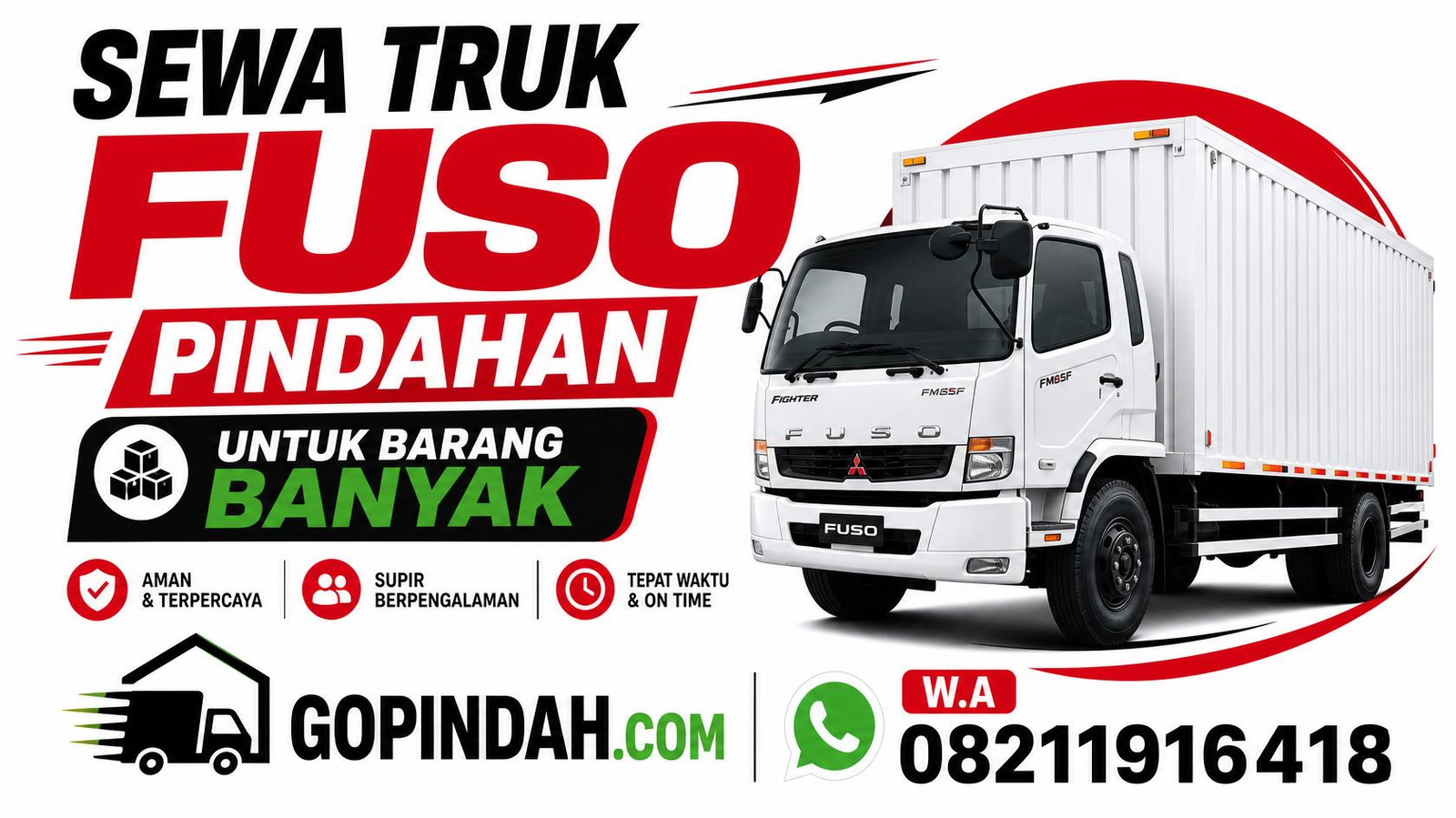Sewa Truk Fuso Pindahan Untuk Barang Banyak